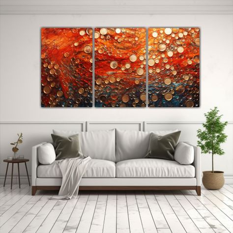 Pintura Mural Sublimada Estilo Puntillismo 240x120 Cm-2
