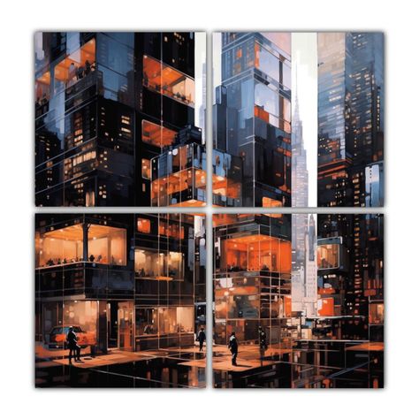 Pinturas Decorativas Futuristas De Colores 200x200 Cm-0