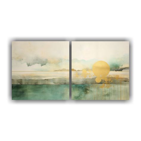 Set 2 Telas En Bastidor Hermoso Temática Pintura 160x80 Cm-0