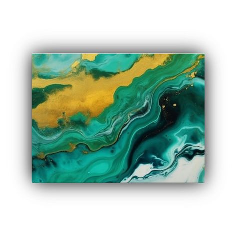 Fondo Acuarela Verde Dibujado Con Pincel Para Decoración. 75x50cm-0