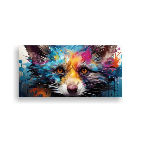 Cuadro Minimalista De Opossum En Colores Prismatic 160x80cm-0