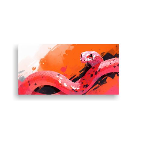 Cuadro Diseño Regalo: Serpiente De Cascabel En Co 120x60cm-0