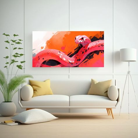 Cuadro Diseño Regalo: Serpiente De Cascabel En Co 120x60cm-2