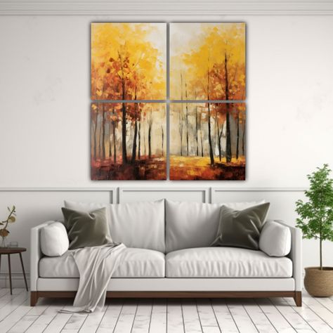 Cuadros De árboles En Otoño: Estudio Conceptual 200x200 Cm-2