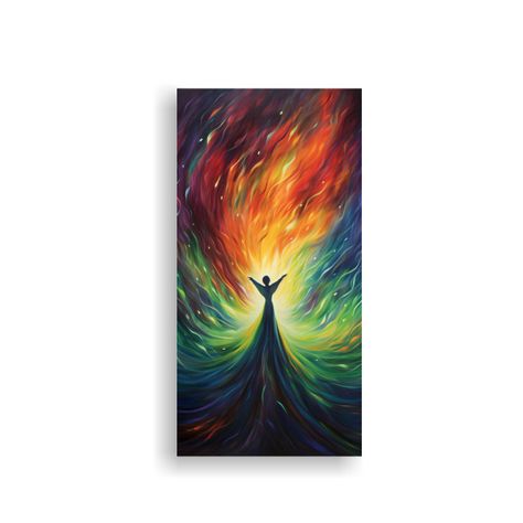 Cuadro Abstracto De Danza Estética De Las Luces 30x60cm-0