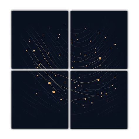 Pintura Decorativa De Cuatro Cuadros Cuadro 180x180 Cm-0
