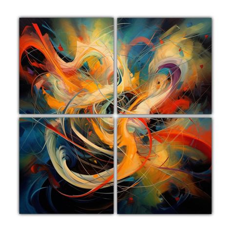 Artes Pared Concepto Protagonismo Arte Abstracto 200x200 Cm-0