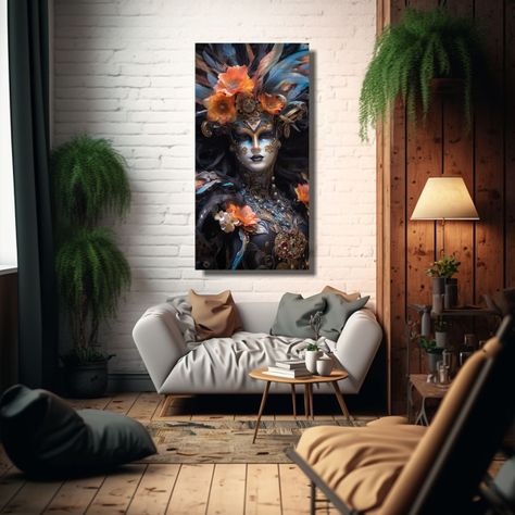 1 Cuadro Cuadro Única La Enloquecedora Belleza 50x100 Cm-2