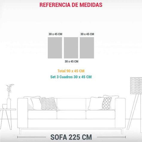 Set 3 Lienzos Decorativos En Negro Y Dorado 90x45 Cm-1