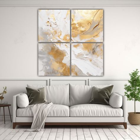 Cuadro Abstracto En Tela Estilo Galería 200x200 Cm-2