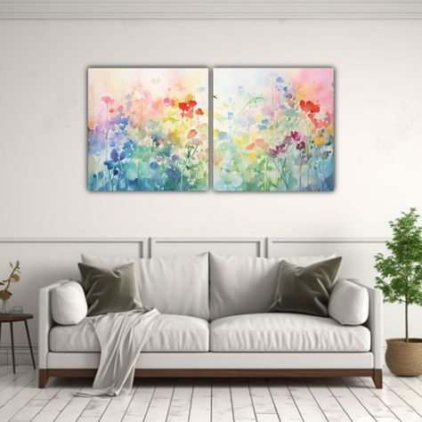 Pinturas Decorativas De Composición Simétrica 160x80 Cm-2