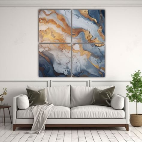 Pinturas En Tela Con Diseño De Textura De Mármol 200x200 Cm-2