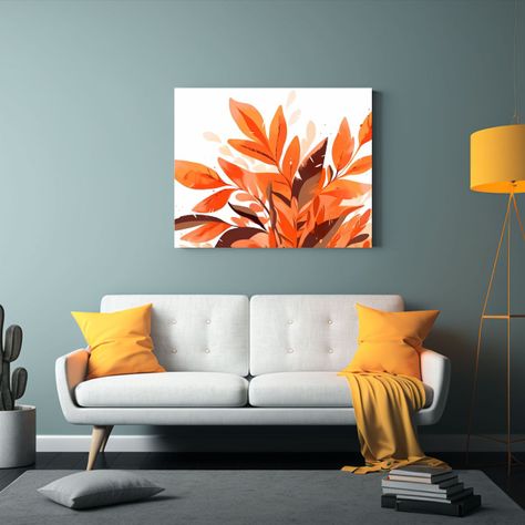 Pintura Decorativa Dormitorio Con Atmósfera 60x40cm-2
