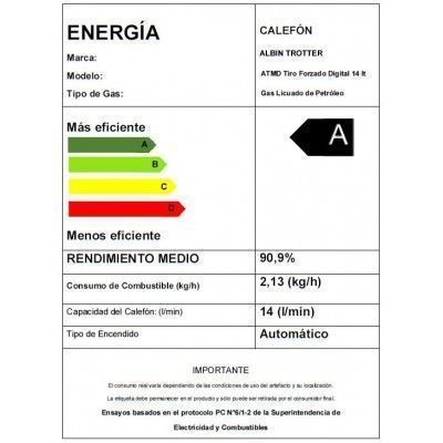 Calefon ATMD T. Forzado Digital 14 LT GL-1