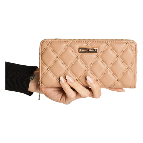 Billetera Con Tachas Camel-0