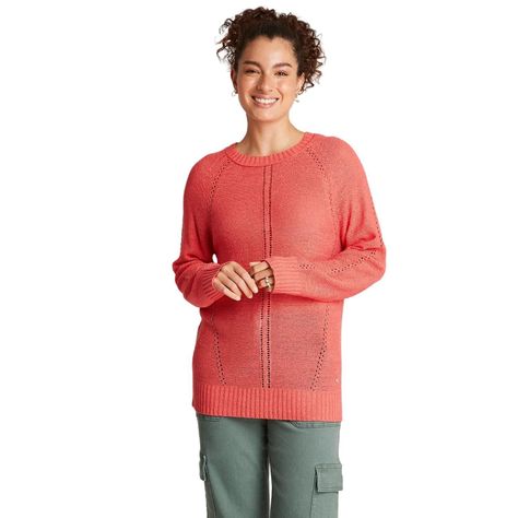 Sweater Calado Coral-0