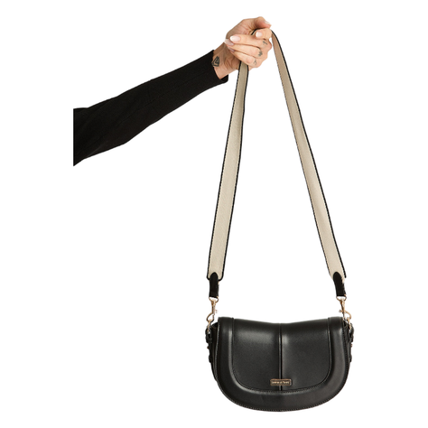 Cartera De Pu Pequeña Con Strap Negro-0