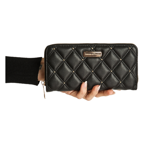 Billetera Con Tachas Negro-0