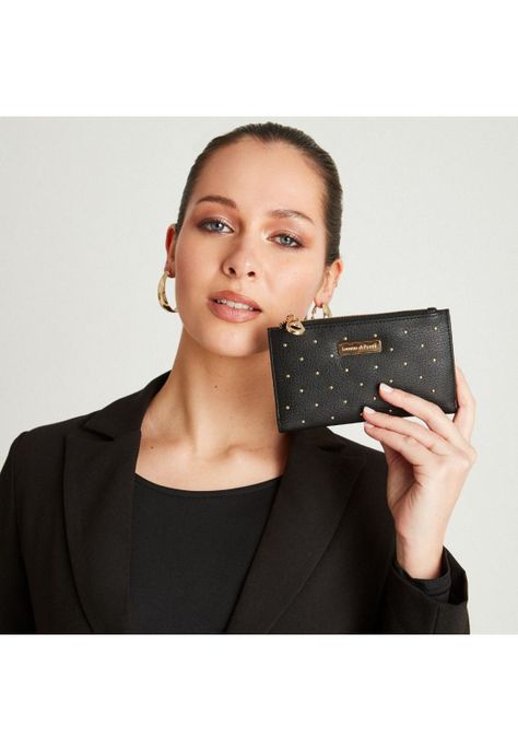 Billetera Negra Con Tachas-3
