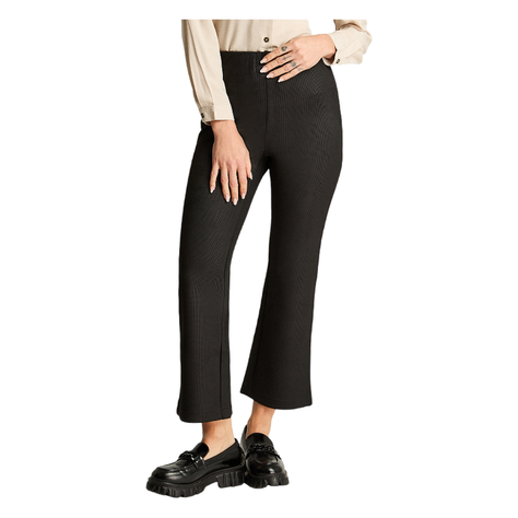 Calza Suede Mini Flare Negro-0