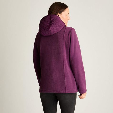 Polerón Polar Quilt Básico Morado-0