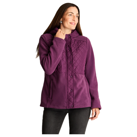 Polerón Polar Quilt Básico Morado-4