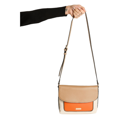 Cartera Pequeña De Pu Con Contraste De Arena-0
