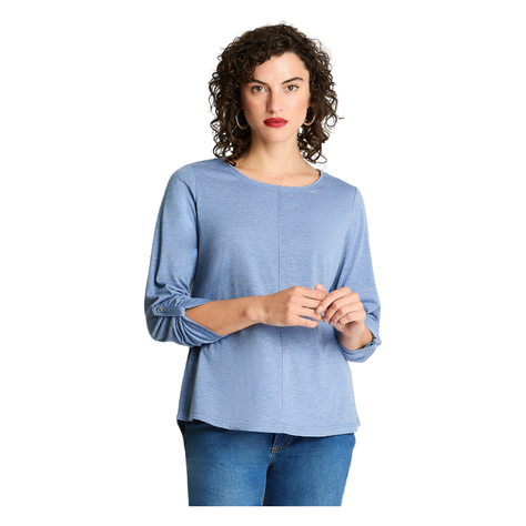 Polera Manga Larga Cuello Redondo Lurex Indigo-0