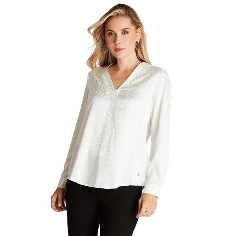 Blusa Blanca Cuello V-0