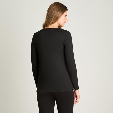 Polera Manga Larga Lanialla Twin Set Con Capa Negro-1