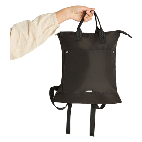 Mochila Con Bolsillo Frontal Negro-0