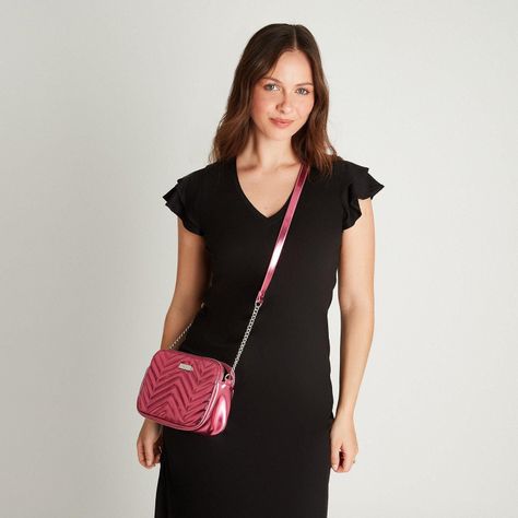 Cartera Bandolera Fucsia-3