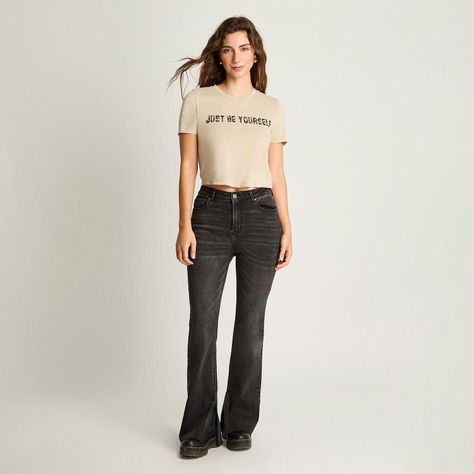 Polera Manga Corta Acid Wash Beige-3