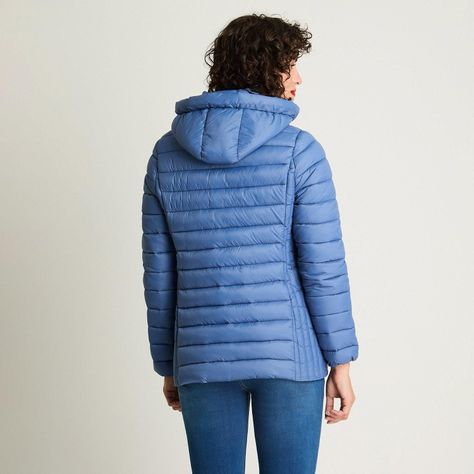 Parka Basica Corta Indigo-1