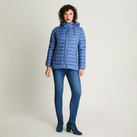 Parka Basica Corta Indigo-3