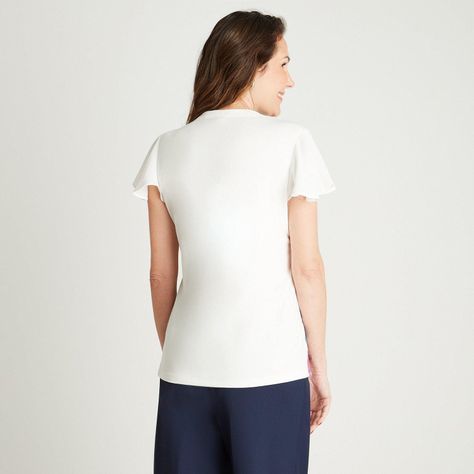 Polera Blanco Estampado Floral-1