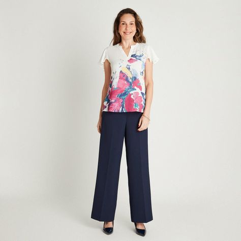 Polera Blanco Estampado Floral-3