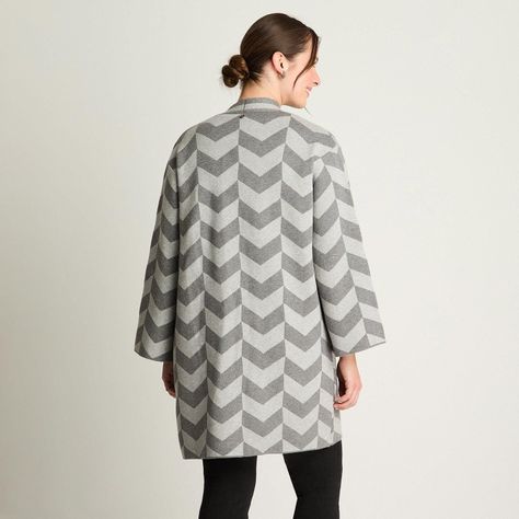 Tapado Manga Larga Jacquard Gris-1