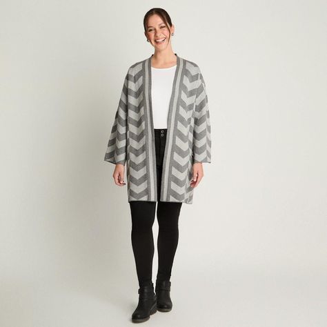 Tapado Manga Larga Jacquard Gris-3