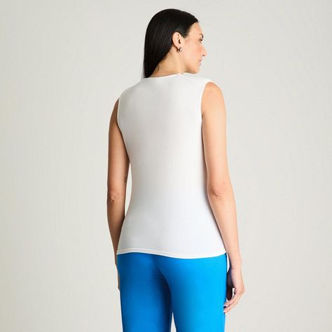 Polera Sin Mangas Con Hombrera Blanco-1