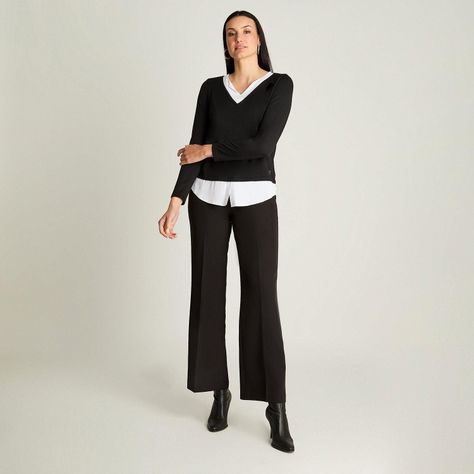 Polera Manga Larga Lanialla Twin Set Blusa Negro-3