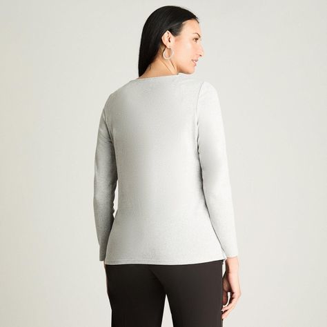 Polera Manga Larga Lanialla Twin Set Con Capa Gris-1