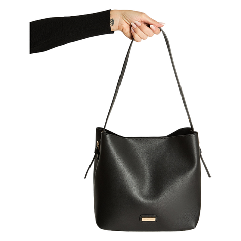 Cartera Rigida Con Un Strap Negro-0