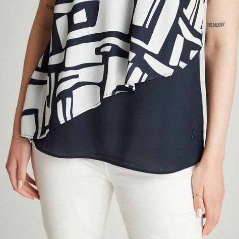 Blusa Crudo Sin Manga Cuello V-2