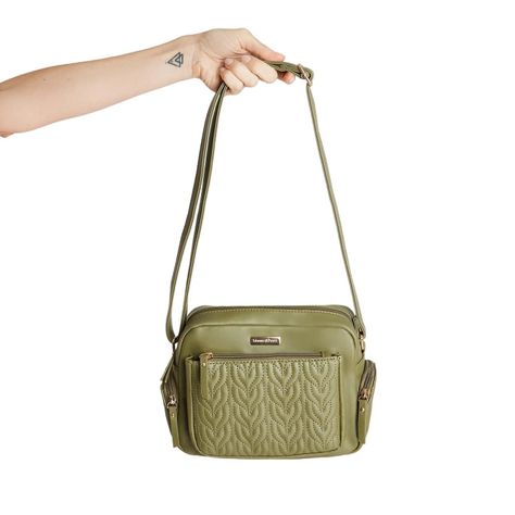 Cartera Eco Cuero Verde Contraste-0