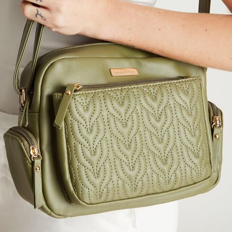 Cartera Eco Cuero Verde Contraste-2