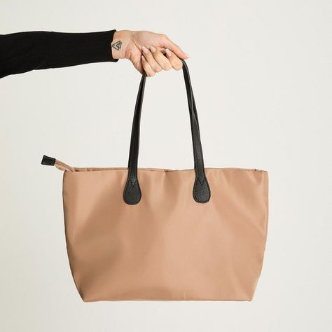 Cartera Con Strap De Pu Camel-1