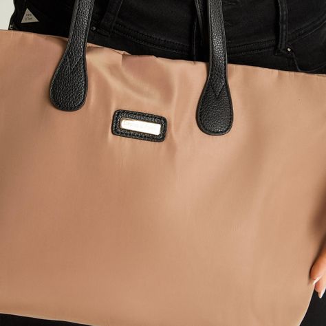 Cartera Con Strap De Pu Camel-2