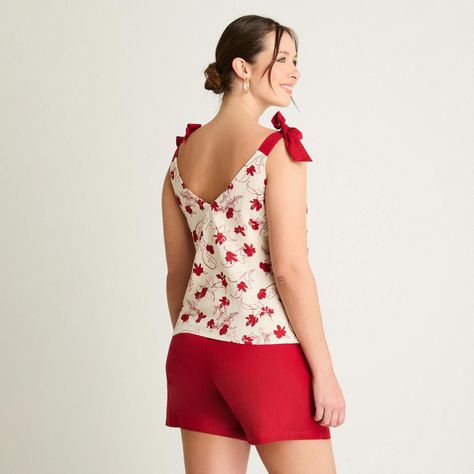 Blusa Sin Mangas Estampada Arena-0