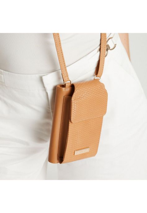 Porta Celular Eco Cuero Camel-2